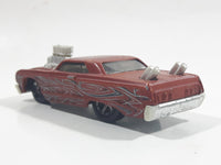 2004 Hot Wheels First Editions Tooned '64 Chevy Impala Flat Brown Die Cast Toy Muscle Car Vehicle