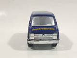 Unknown Brand Tin Toys Style Super Shuttle "Door To Door" Dark Blue Die Cast Toy Car Vehicle