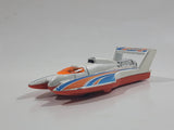 2005 Hot Wheels Final Run Hydroplane White Die Cast Toy Speed Boat Vehicle
