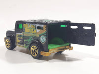 2003 Hot Wheels Hot Haulers Armored Truck Rollin' Dough Black Die Cast Toy Car Vehicle with Opening Rear Door