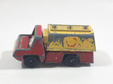 Vintage PlayArt Semi Tanker Truck Shell Oil Red and Yellow Die Cast Toy Car Vehicle Made in Hong Kong