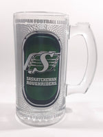 Saskatchewan Roughriders CFL Team 5 1/2" Tall Clear Glass Beer Mug