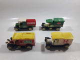 Set of 4 Vintage Reader's Digest High Speed Corgi Trucks Classic Die Cast Toy Antique Car Delivery Vehicle