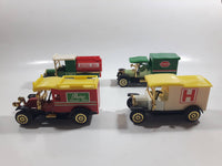 Set of 4 Vintage Reader's Digest High Speed Corgi Trucks Classic Die Cast Toy Antique Car Delivery Vehicle