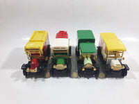 Set of 4 Vintage Reader's Digest High Speed Corgi Trucks Classic Die Cast Toy Antique Car Delivery Vehicle