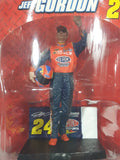 2008 NASCAR Winner's Circle #24 Jeff Gordon DuPont Figure on Podium Holding Helmet New in Package