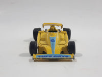 1986 Road Champs Formula 1 Indy "Tuff Guys" #6 Yellow Die Cast Toy Race Car Vehicle Made in Hong Kong