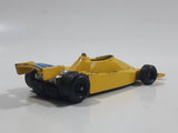 1986 Road Champs Formula 1 Indy "Tuff Guys" #6 Yellow Die Cast Toy Race Car Vehicle Made in Hong Kong