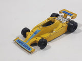 1986 Road Champs Formula 1 Indy "Tuff Guys" #6 Yellow Die Cast Toy Race Car Vehicle Made in Hong Kong