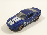 2010 Hot Wheels Faster Than Ever '07 Shelby GT500 Dark Blue Die Cast Toy Muscle Car Vehicle