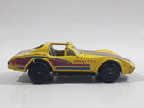 1987 Matchbox Superfast Chevrolet Corvette T-Roof Yellow Die Cast Toy Car Vehicle