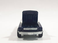 1998 Hot Wheels '65 Ford Mustang Convertible Dark Blue Metalflake Die Cast Toy Car Vehicle - Opening Hood