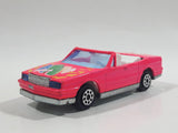Majorette No. 253 Cadillac Allante Convertible "Fun" Hot Pink 1/59 Scale Die Cast Toy Car Vehicle