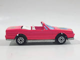 Majorette No. 253 Cadillac Allante Convertible "Fun" Hot Pink 1/59 Scale Die Cast Toy Car Vehicle