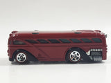 2005 Hot Wheels Red Lines Surfin' School Bus Metalflake Red Die Cast Toy Car Vehicle