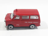 Vintage 1977 Zylmex P335 Fire Fighting Ford Van Red Die Cast Toy Car Vehicle Missing the Rear Cargo Door