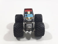 1990 Galoob Micro Machines Tuff Trax Collection Rammin' Rig Monster Truck Black Miniature Die Cast Toy Car Vehicle