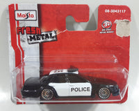 2014 Maisto Fresh Metal Ford Interceptor Police Unit 1035 Black and White Die Cast Toy Car Vehicle