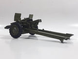 Vintage Dinky Toys Meccano Battle Lines American 105 mm Gun Howitzer Dark Green Die Cast Army Toy 21751413 - Broken Off Hitches