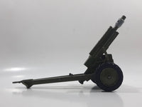 Vintage Dinky Toys Meccano Battle Lines American 105 mm Gun Howitzer Dark Green Die Cast Army Toy 21751413 - 1 hitch broken