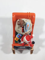 2008 The Danbury Mint Chicago Bears NFL Football Team Santa Christmas Sleigh Ceramic Ornament