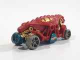 2016 Hot Wheels Dino Riders Speed Demons Double Demon Dinosaur Red Die Cast Toy Car Vehicle