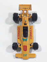 Vintage 1980s Yatming No. 1311 Lola T370 Formula 1 Indy #11 "GAP" Yellow Die Cast Toy Race Car Vehicle