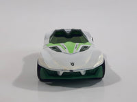 2010 Hot Wheels HW Premiere Yur So Fast White Green Die Cast Toy Car Vehicle