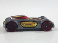2012 Hot Wheels Thrill Racers - Volcano '12 Dodge XP-07 Metallic Grey Die Cast Toy Car Hot Rod Vehicle