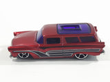 2015 Hot Wheels HW Workshop Garage 8 Crate Metalflake Dark Red Die Cast Toy Car Vehicle
