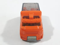 2012 Hot Wheels Demolition Derby Rapid Response Ambulance Orange Die Cast Toy Car Emergency Rescue Vehicle