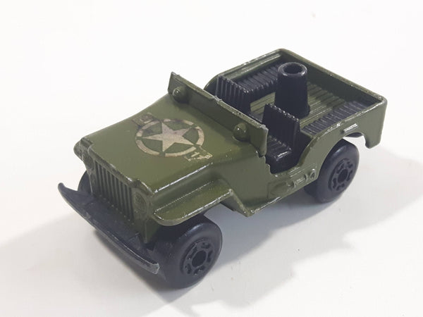 Vintage 1976 Lesney Matchbox Superfast No. 38 Jeep Army Green Die Cast ...