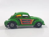 Vintage 1972 Lesney Matchbox No. 43 VW Volkswagen Dragster Lime Green Dragon Wheels Die Cast Toy Car Vehicle