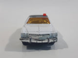Vintage 1970s Corgi Juniors Buick Regal Police Cops White with Black Roof Die Cast Toy Car Vehicle Made in Gt. Britain