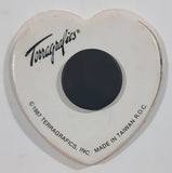 1987 Terragrafics Miniature Heart Shaped Picture Frame Fridge Magnet