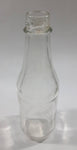 Vintage Clear Glass 8 1/4" Tall Glass Ketchup Catsup Bottle