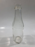 Vintage Clear Glass 8 1/4" Tall Glass Ketchup Catsup Bottle