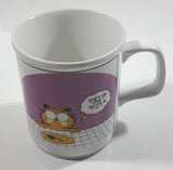 Vintage 1978 Enesco United Features Syndicate Jim Davis Garfield Diet Is "Die " With A " T " White Ceramic Coffee Mug Cup E-7417