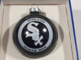 1990 MLB Major League Baseball Sports Collector Series Chicago White Sox Black Bulb Glass Christmas Tree Ornament New in Package