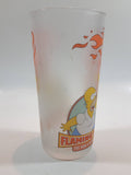 2002 The Simpsons Homer Simpson Flaming Moe Fire Made It Better 6" Tall Frosted Glass Cup