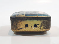 Antique Capstan W.D. & H.O. Wills Bristol & London Medium Strength Navy Cut Small Blue Tin Metal Tobacco Container