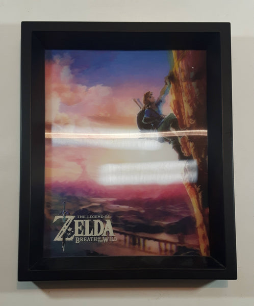2016 Official Nintendo The Legend of Zelda Breath of the Wild 3D Hologram Framed Video Game Wall Decor