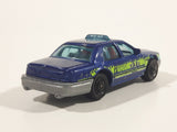2016 Matchbox City 2006 Ford Crown Victoria LAX Taxi Blue Die Cast Toy Car Vehicle - Los Angeles Airport Taxi