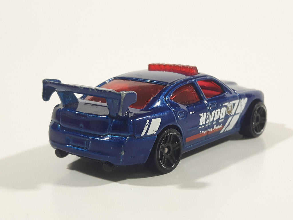 2016 Hot Wheels Police Pursuit 2009 Dodge Charger Drift Car Blue Die C ...