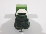 Vintage Yatming Cement Mixer Truck Dark Green Lime Green White Die Cast Toy Car Vehicle