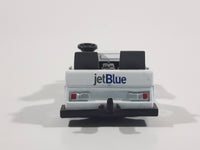JetBlue Airport Service Luggage Trolley Cart White Die Cast Toy Car Vehicle