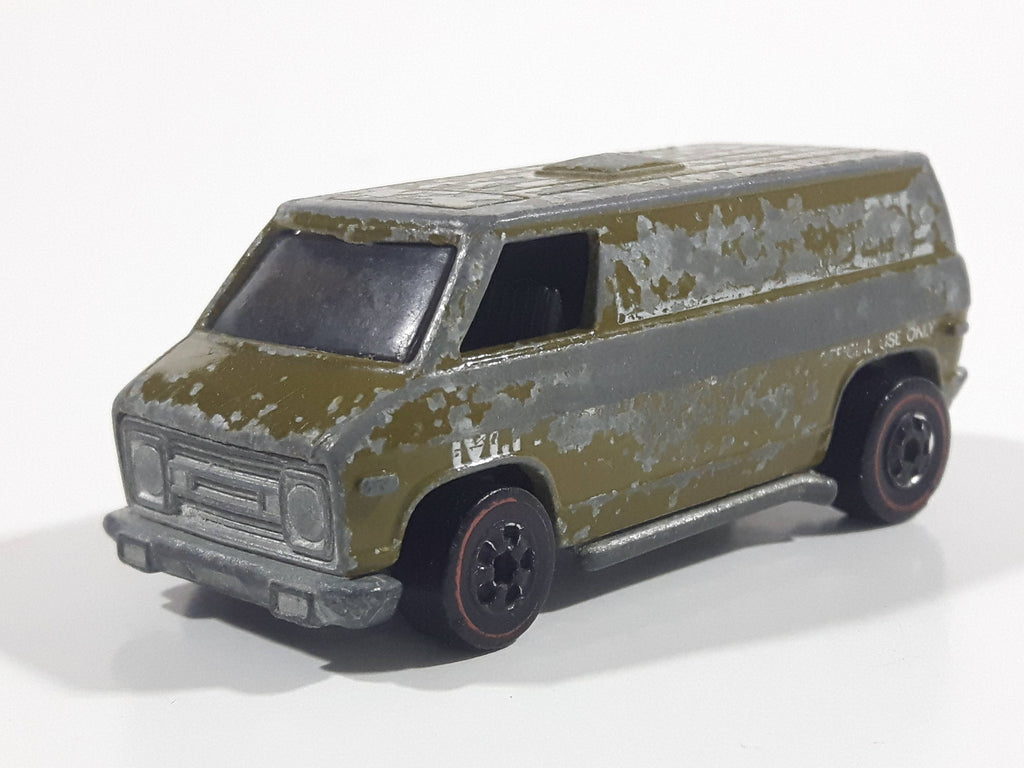 Vintage 1976 Hot Wheels Flying Colors Khaki Kooler Super Van Olive Arm ...