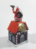 2015 The Danbury Mint Chicago Bears NFL Football Team Santa Christmas Gingerbread House Ceramic Ornament