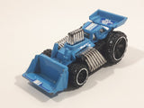 2016 Hot Wheels City Works Speed Dozer Blue Bulldozer Die Cast Toy Construction Vehicle Equipment