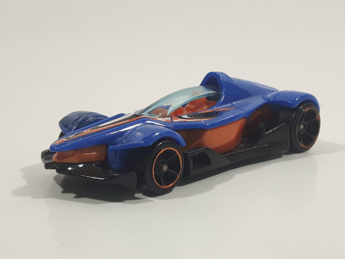 2010 Hot Wheels Formula Street Metalflake Blue Die Cast Toy Race Car V ...